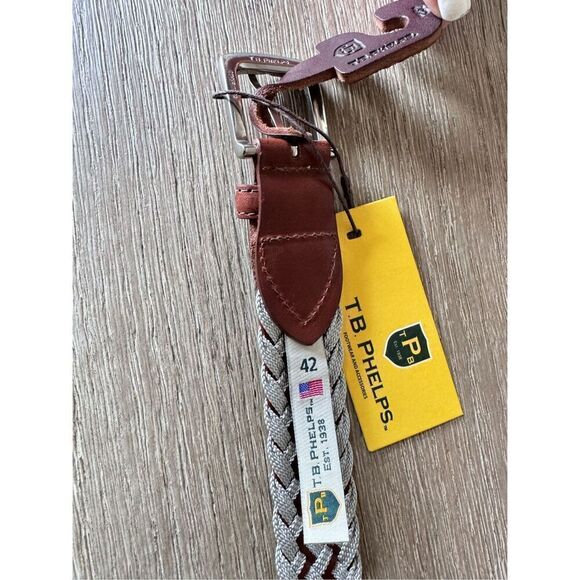 TB Phelps NWT Braided Belt Men’s Size 42 - Picture 6 of 8